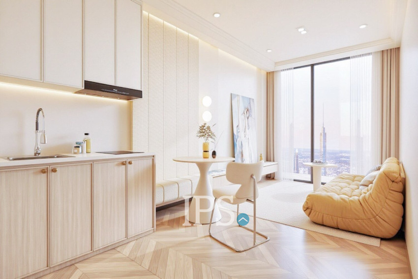 1 Bedroom Condo For Sale Type D - Time Square 11, BKK3, Phnom Penh