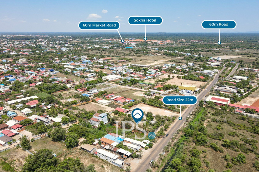 ដីពាណិជ្ជកម្មទំហំ 2,400 ម៉ែត្រការ៉េ សម្រាប់ជួល - ស្លរក្រាម សៀមរាប