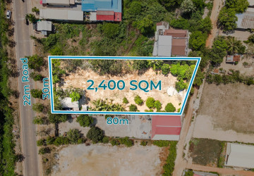 2,400 Sqm Commercial Land For Rent - Slor Kram, Siem Reap thumbnail