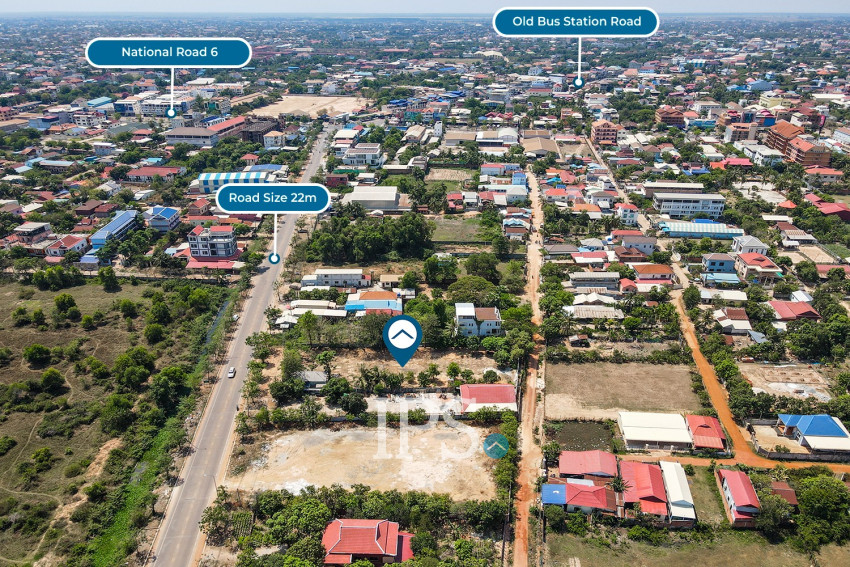 ដីពាណិជ្ជកម្មទំហំ 2,400 ម៉ែត្រការ៉េ សម្រាប់ជួល - ស្លរក្រាម សៀមរាប