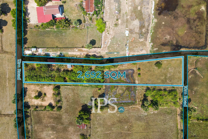 2,692 Sqm Land For Sale - Ampil, Prasat Bakong, Siem Reap