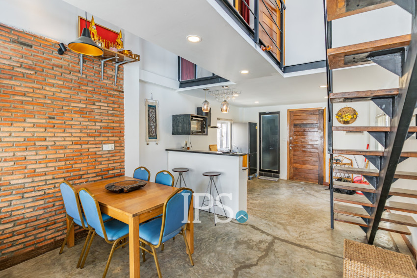 Renovated Loft 2 Bedroom Apartment For Rent - Phsar Kandal 1, Phnom Penh