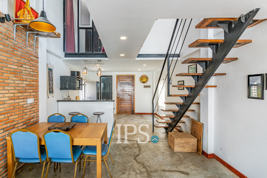 Renovated Loft 2 Bedroom Apartment For Sale - Phsar Kandal 1, Phnom Penh
