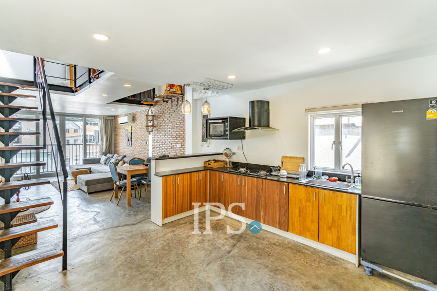 Renovated Loft 2 Bedroom Apartment For Sale - Phsar Kandal 1, Phnom Penh
