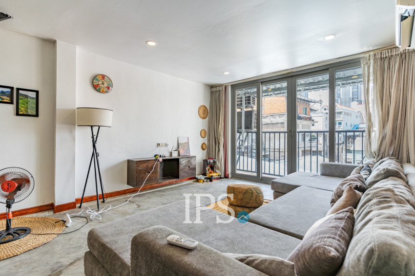 Renovated Loft 2 Bedroom Apartment For Sale - Phsar Kandal 1, Phnom Penh