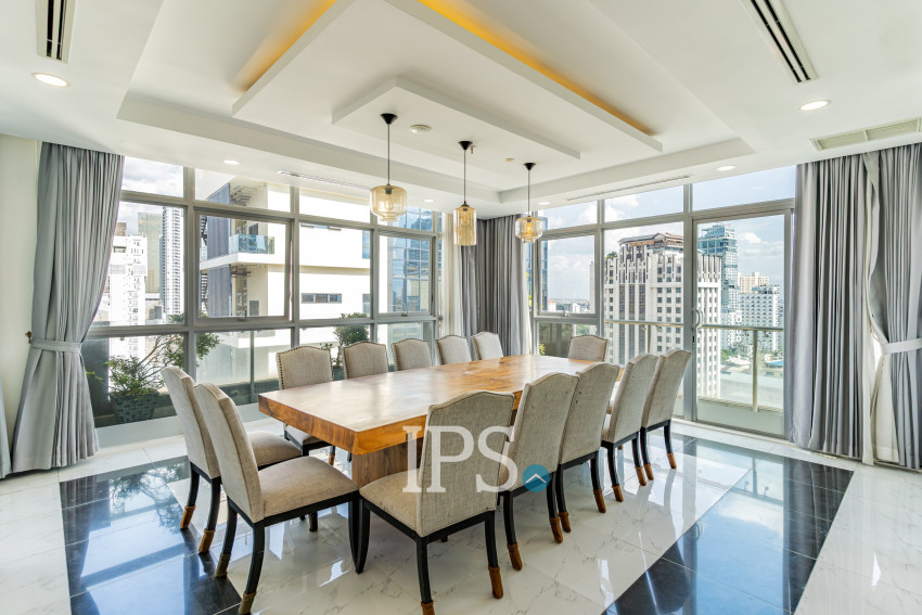 Duplex 5 Bedroom Serviced Penthouse For Rent - BKK1, Phnom Penh