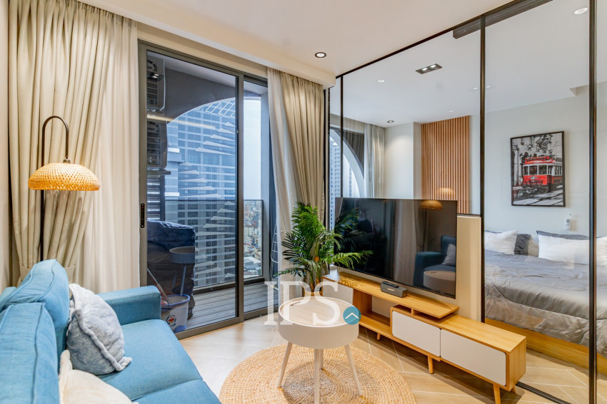1 Bedroom Condo For Rent - Time Square 5, BKK1, Phnom Penh