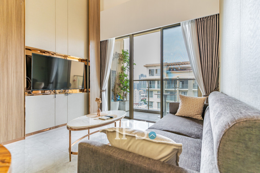 2 Bedroom Duplex  Apartment For Rent - One Park, Srah Chork, Phnom Penh