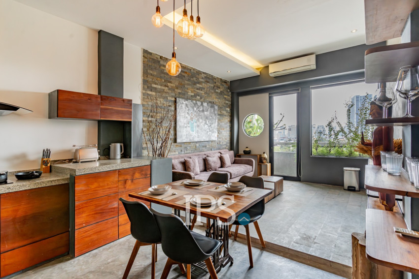 អាផាតមិន ១ បន្ទប់គេងសម្រាប់ជួល - ទន្លេបាសាក់ ភ្នំពេញ