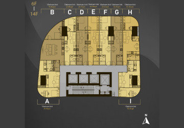 2 Bedroom Condo For Sale Type L - Citadel Manor, Toul Tum Poung 2, Phnom Penh thumbnail