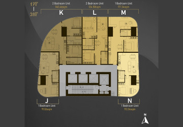 Penthouse 4 Bedroom Condo For Sale Type Q - Citadel Manor, Toul Tum Poung 2, Phnom Penh thumbnail