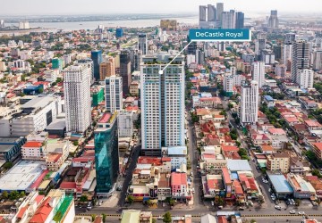 7th Floor 1 Bedroom Condo For Sale - DeCastle Royal, BKK1, Phnom Penh thumbnail