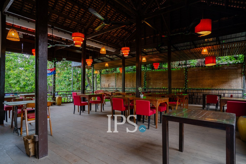 Restaurant and Bar Business For Sale - Riverside, Slor Kram, Siem Reap