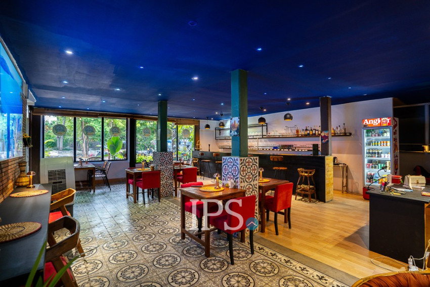 Restaurant and Bar Business For Sale - Riverside, Slor Kram, Siem Reap