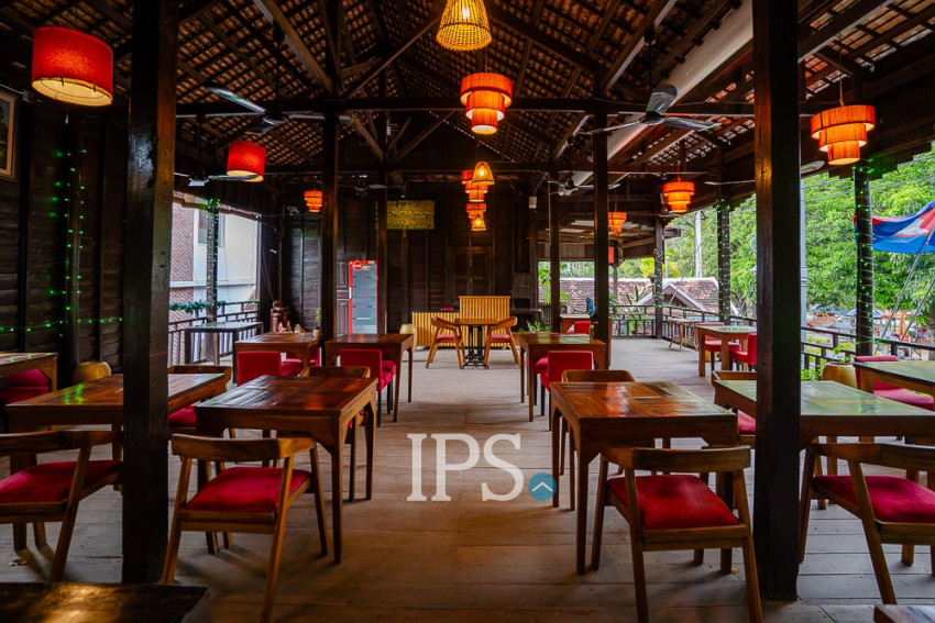 Restaurant and Bar Business For Sale - Riverside, Slor Kram, Siem Reap