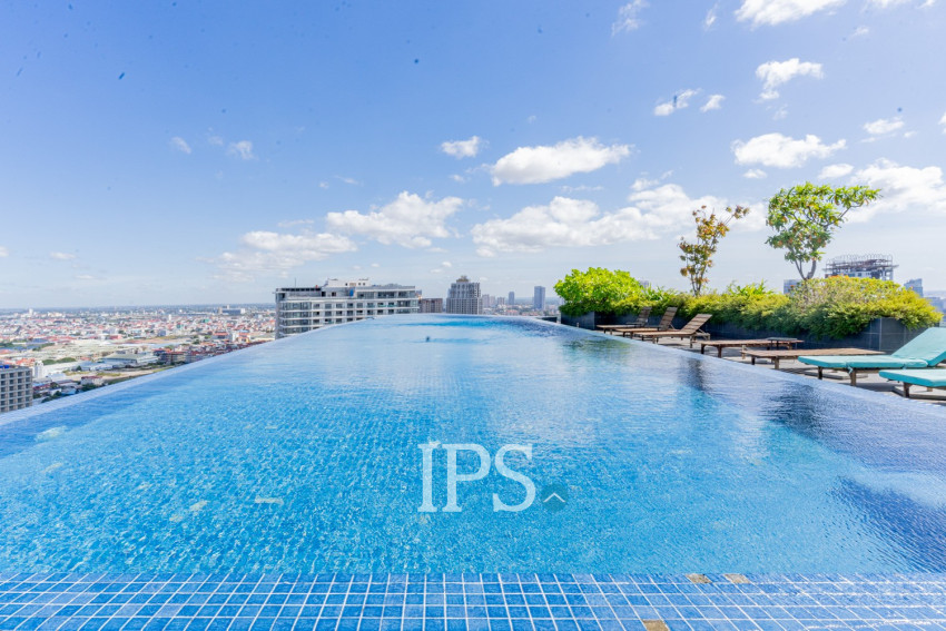 23th Floor 2 Bedroom Condo For Sale - Time Square 3, Boeung Kak 1, Phnom Penh