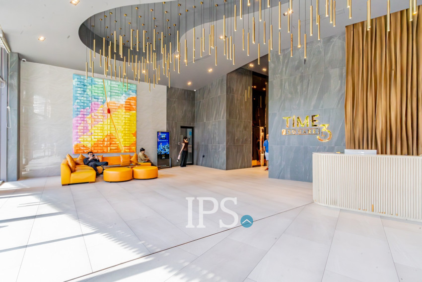 23th Floor 2 Bedroom Condo For Sale - Time Square 3, Boeung Kak 1, Phnom Penh