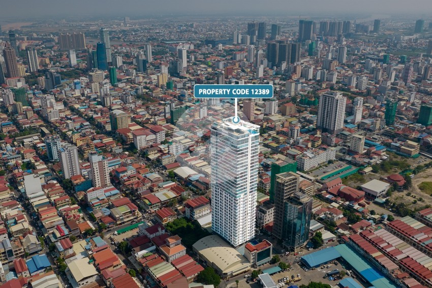 13th Floor 2 Bedroom Condo For Sale - Golden 1, BKK3, Phnom Penh