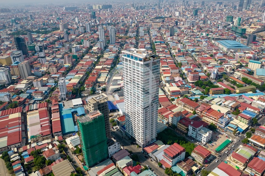 13th Floor 2 Bedroom Condo For Sale - Golden 1, BKK3, Phnom Penh