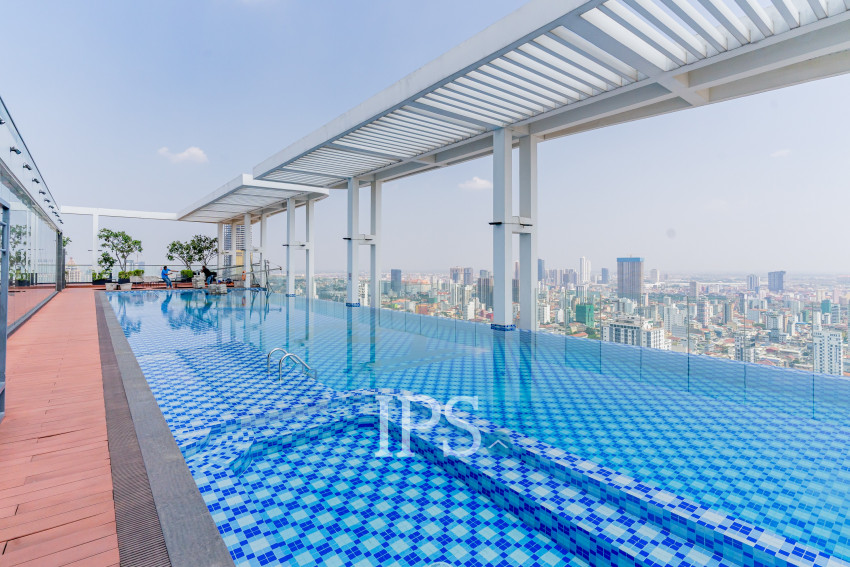 13th Floor 2 Bedroom Condo For Sale - Golden 1, BKK3, Phnom Penh