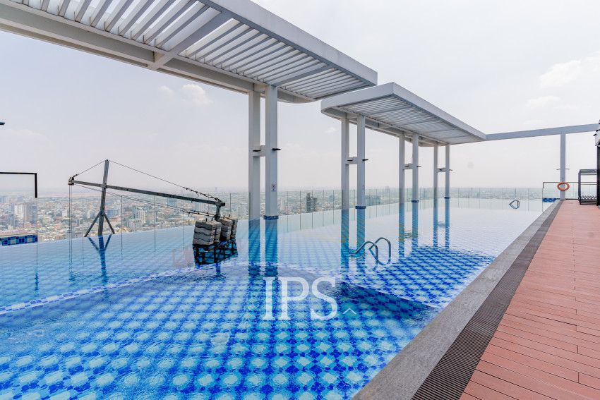 13th Floor 2 Bedroom Condo For Sale - Golden 1, BKK3, Phnom Penh