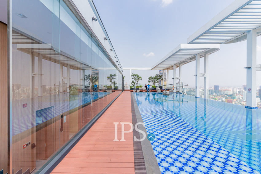 13th Floor 2 Bedroom Condo For Sale - Golden 1, BKK3, Phnom Penh
