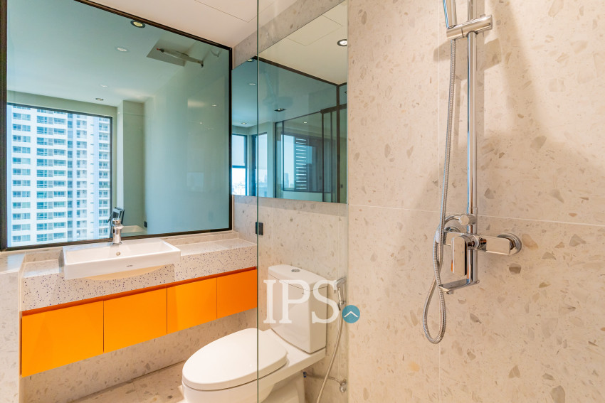 24th Floor 1 Bedroom Condo Type C3 For Sale - Time Square 306, BKK1, Phnom Penh