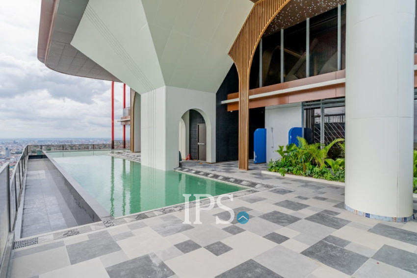 8th Floor 1 Bedroom Condo Type C5 For Sale - Time Square 306, BKK1, Phnom Penh