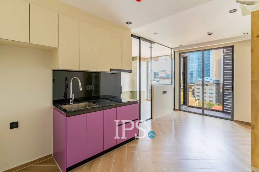 8th Floor 1 Bedroom Condo Type C5 For Sale - Time Square 306, BKK1, Phnom Penh