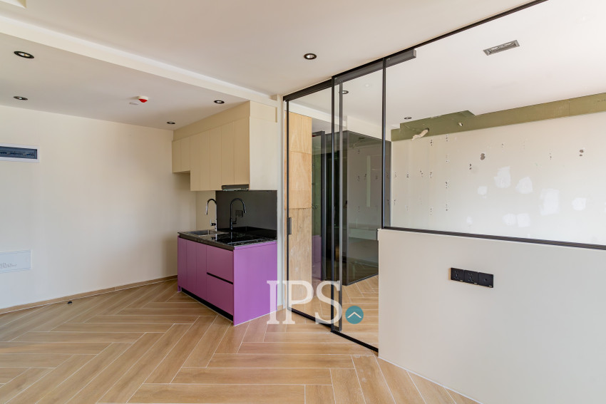 8th Floor 1 Bedroom Condo Type C5 For Sale - Time Square 306, BKK1, Phnom Penh