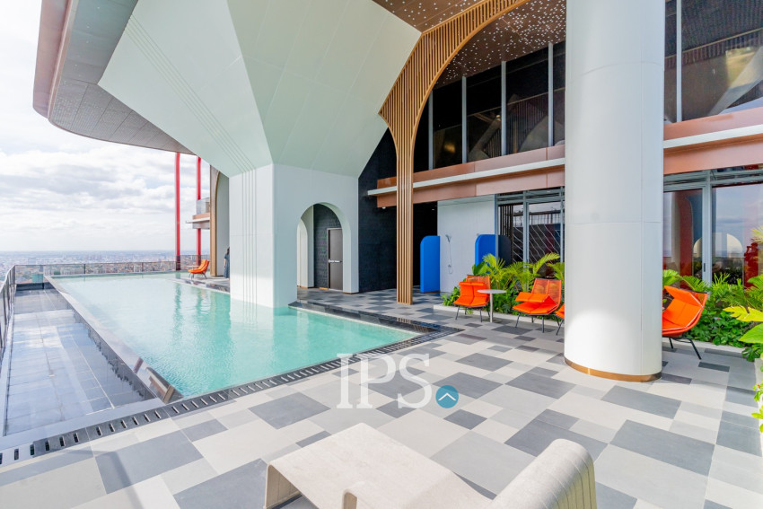 24th Floor 2 Bedroom Condo For Sale - Time Square 5, BKK1, Phnom Penh