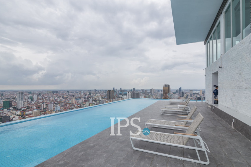 27th Floor 2 Bedroom Condo For Sale - J Tower 2, BKK1, Phnom Penh