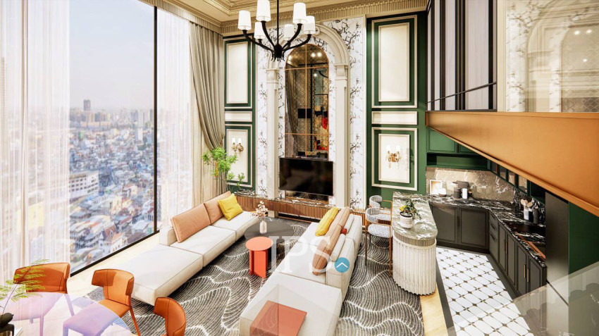 37th Floor 4 Bedroom Duplex Condo For Sale  Time Square 7, Toul Kork, Phnom Penh