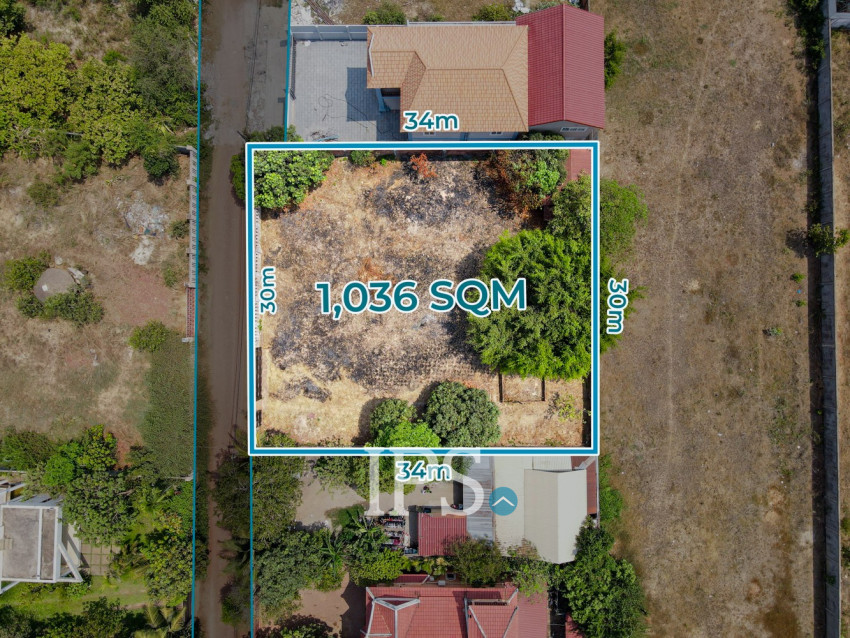1,036 Sqm Land For Sale - Chreav, Siem Reap