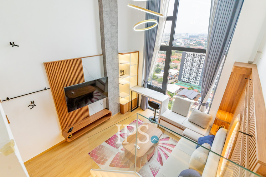 Loft 1 Bedroom Condo For Rent - Morgan Enmaison, Chroy Changvar, Phnom Penh