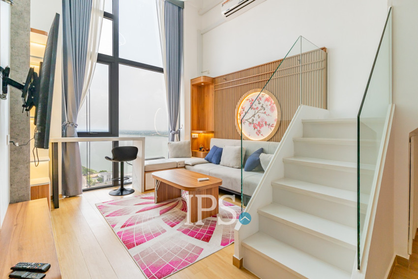 Loft 1 Bedroom Condo For Rent - Morgan Enmaison, Chroy Changvar, Phnom Penh