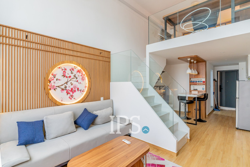 Loft 1 Bedroom Condo For Rent - Morgan Enmaison, Chroy Changvar, Phnom Penh