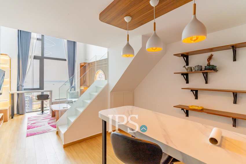 Loft 1 Bedroom Condo For Rent - Morgan Enmaison, Chroy Changvar, Phnom Penh
