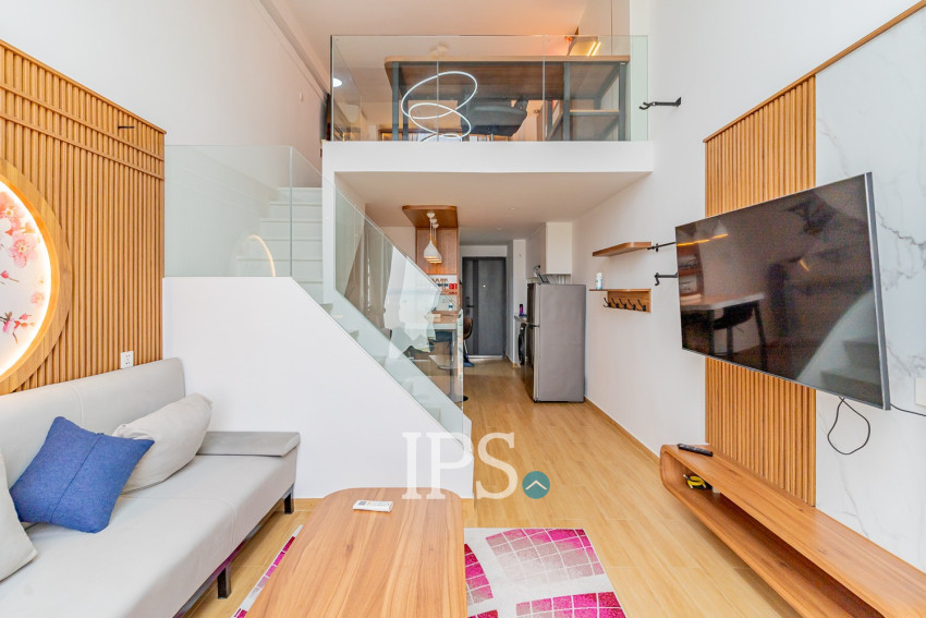 Loft 1 Bedroom Condo For Rent - Morgan Enmaison, Chroy Changvar, Phnom Penh