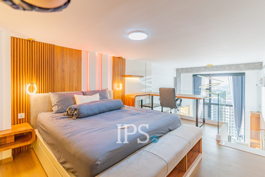 Loft 1 Bedroom Condo For Rent - Morgan Enmaison, Chroy Changvar, Phnom Penh