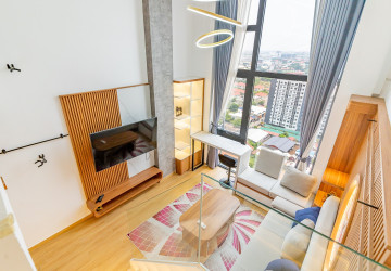 Loft 1 Bedroom Condo For Rent - Morgan Enmaison, Chroy Changvar, Phnom Penh thumbnail
