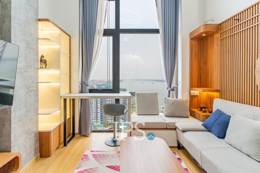 Loft 1 Bedroom Condo For Rent - Morgan Enmaison, Chroy Changvar, Phnom Penh