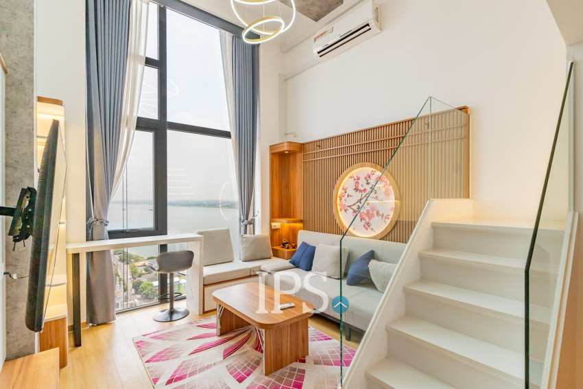 Loft 1 Bedroom Condo For Rent - Morgan Enmaison, Chroy Changvar, Phnom Penh