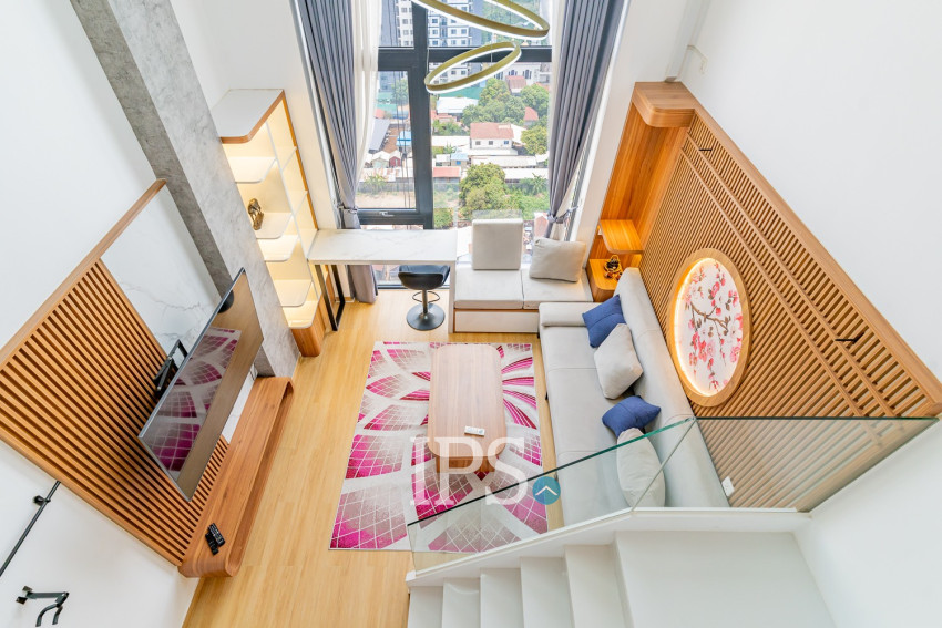 Loft 1 Bedroom Condo For Rent - Morgan Enmaison, Chroy Changvar, Phnom Penh