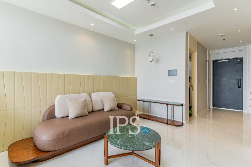 45 Sqm Studio Condo For Rent - Diamond Bay Garden, Tonle Bassac, Phnom Penh