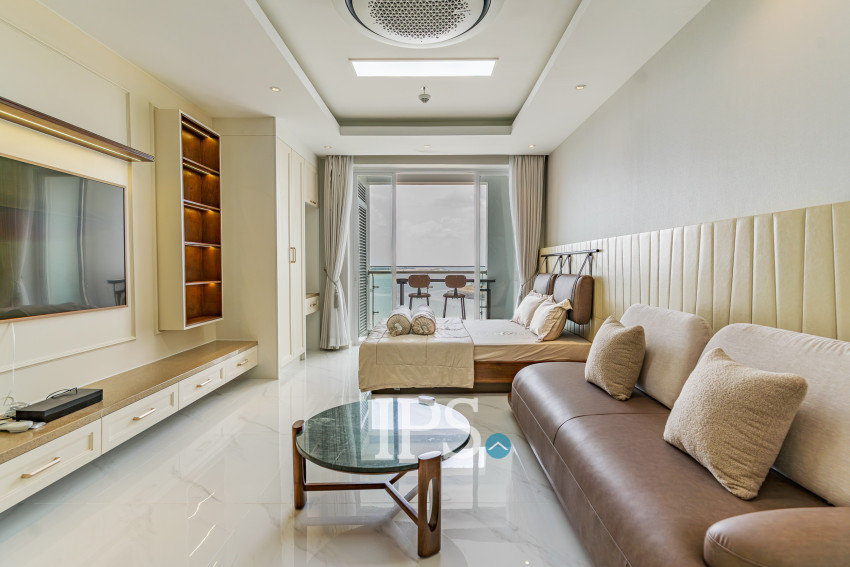 45 Sqm Studio Condo For Rent - Diamond Bay Garden, Tonle Bassac, Phnom Penh