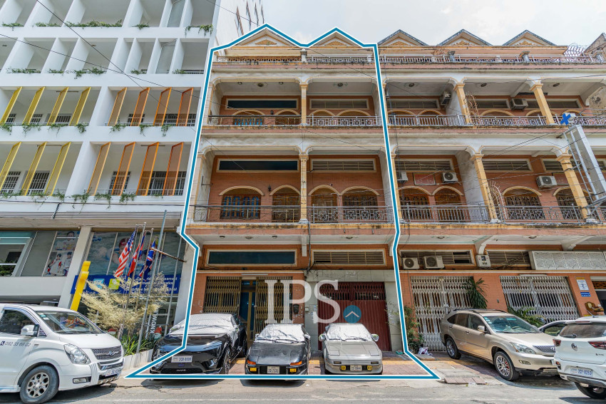 16 Room Commercial Shophouse For Rent - Phsar Chas, Phnom Penh