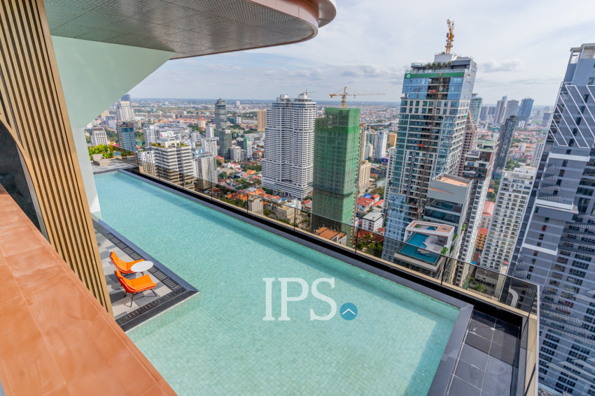 36th Floor 1 Bedroom Condo For Sale - Time Square 5, BKK1, Phnom Penh