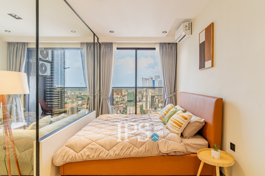 36th Floor 1 Bedroom Condo For Sale - Time Square 5, BKK1, Phnom Penh