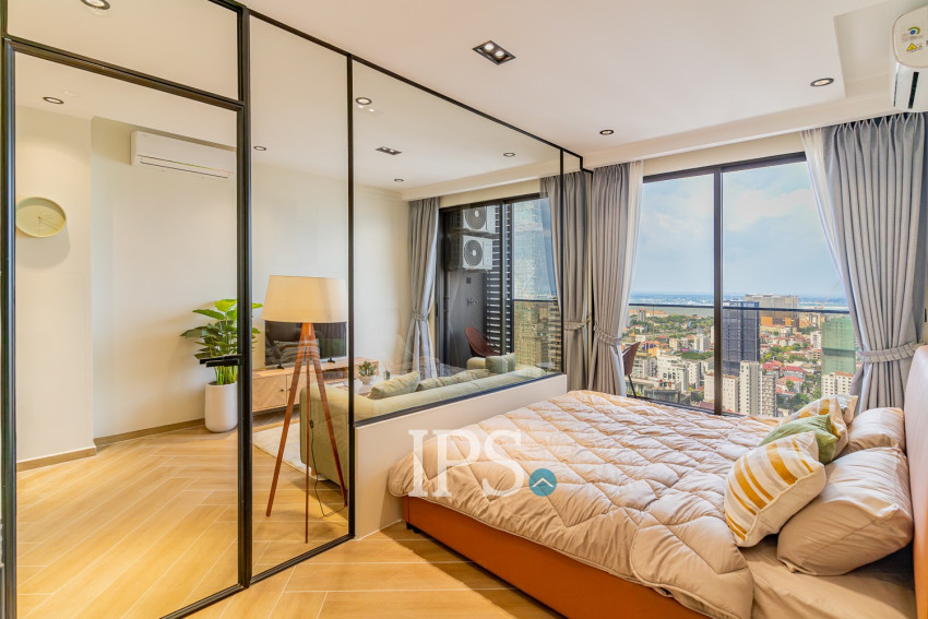 36th Floor 1 Bedroom Condo For Sale - Time Square 5, BKK1, Phnom Penh